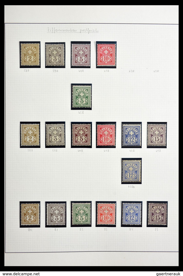 Schweiz: 1854-2002: Very extensive, partly specialised, mostly cancelled collection Switzerland 1854