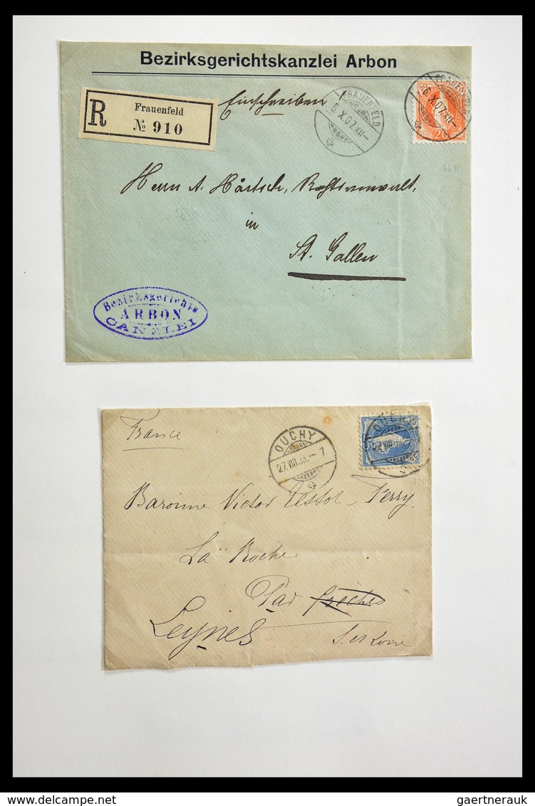 Schweiz: 1854-2002: Very extensive, partly specialised, mostly cancelled collection Switzerland 1854
