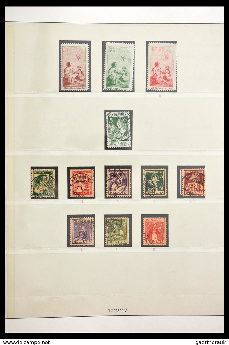 Schweiz: 1854-2002: Very extensive, partly specialised, mostly cancelled collection Switzerland 1854