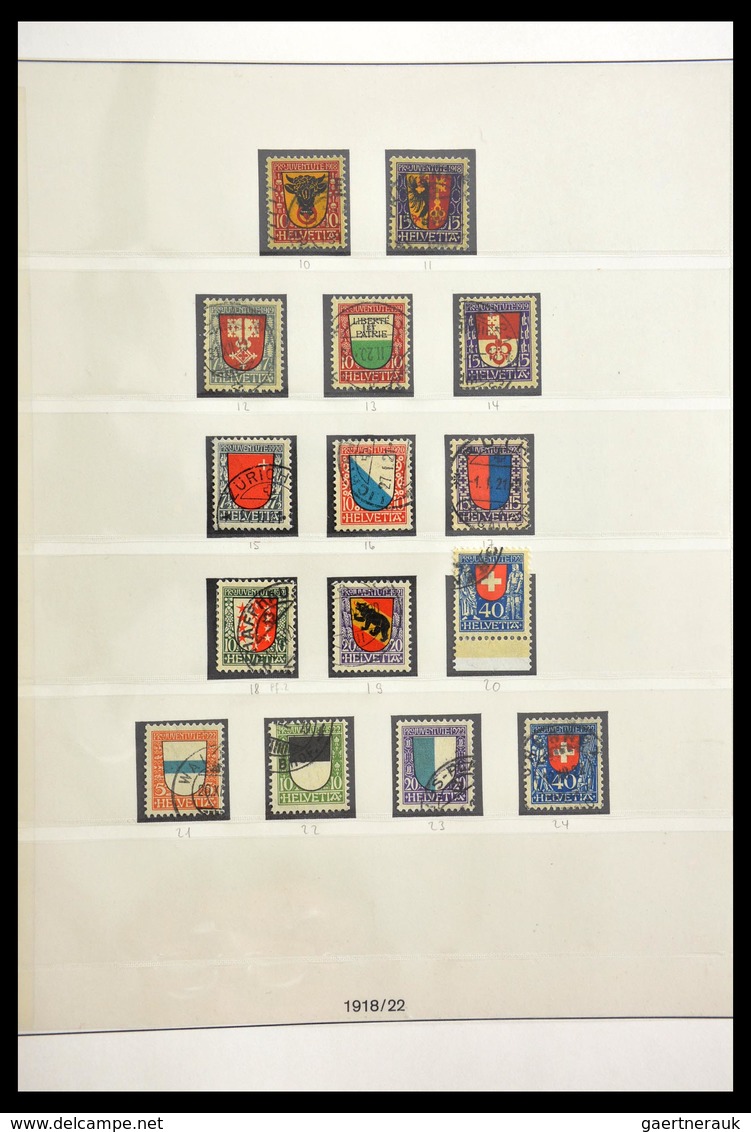 Schweiz: 1854-2002: Very extensive, partly specialised, mostly cancelled collection Switzerland 1854