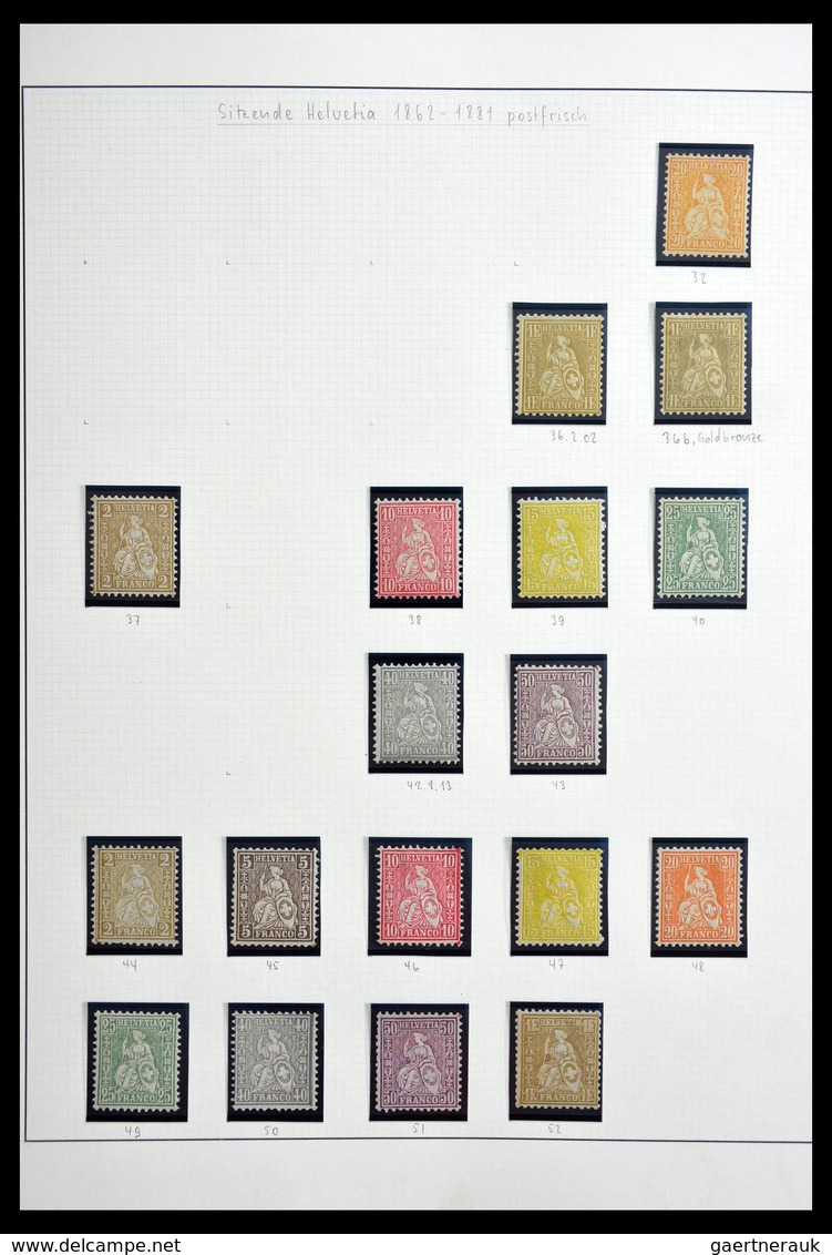 Schweiz: 1854-2002: Very extensive, partly specialised, mostly cancelled collection Switzerland 1854