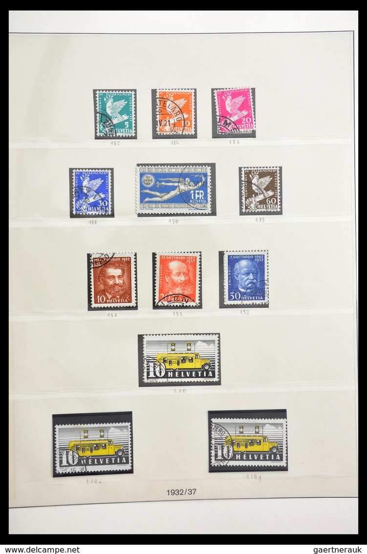 Schweiz: 1854-2002: Very extensive, partly specialised, mostly cancelled collection Switzerland 1854