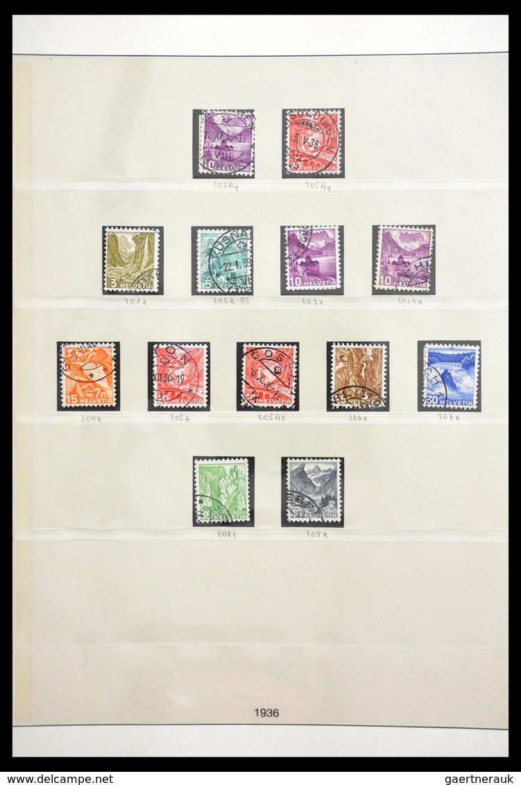 Schweiz: 1854-2002: Very extensive, partly specialised, mostly cancelled collection Switzerland 1854