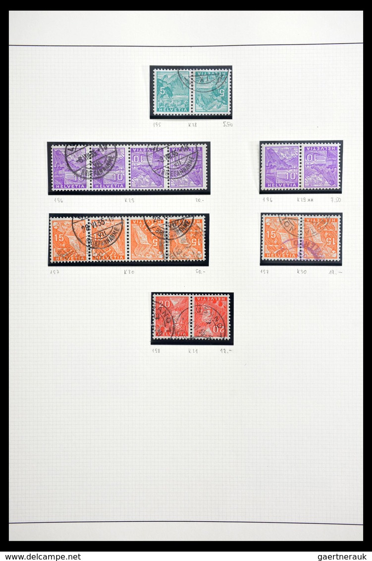 Schweiz: 1854-2002: Very extensive, partly specialised, mostly cancelled collection Switzerland 1854