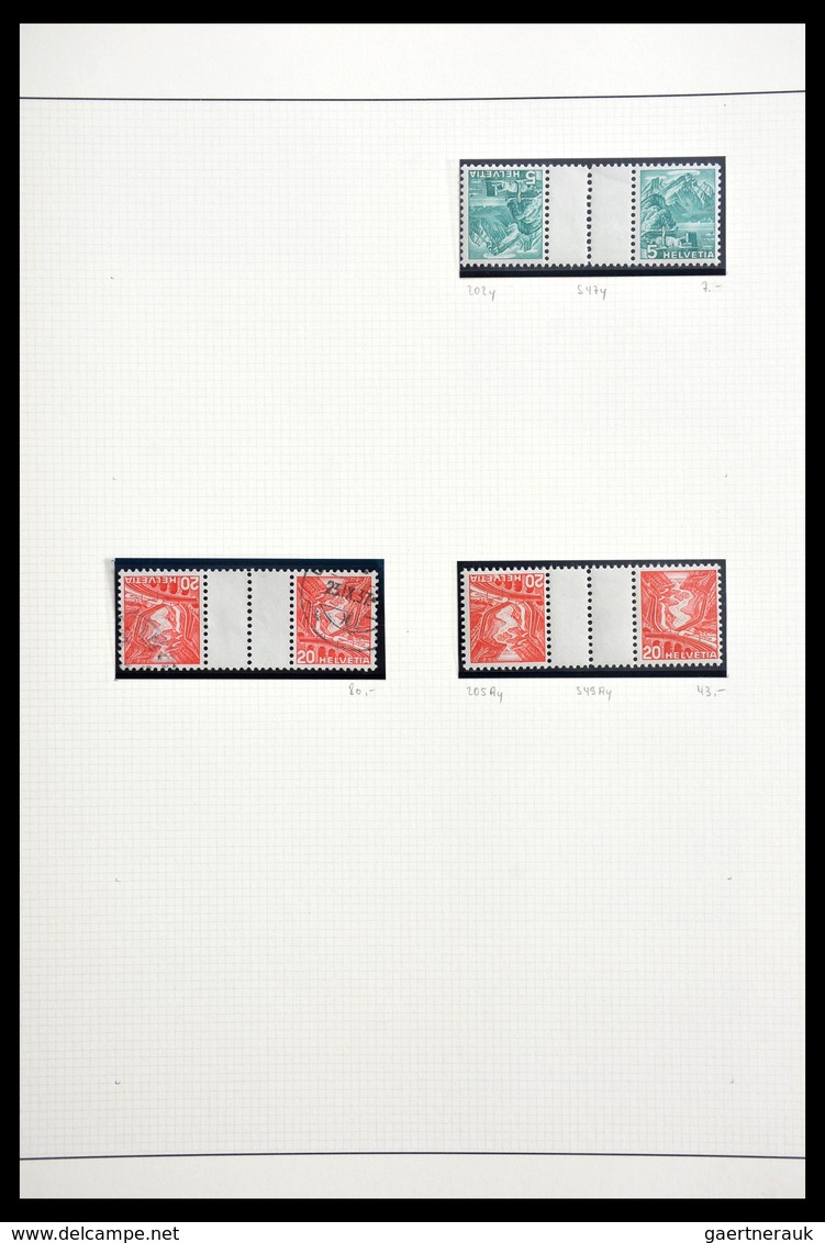 Schweiz: 1854-2002: Very extensive, partly specialised, mostly cancelled collection Switzerland 1854