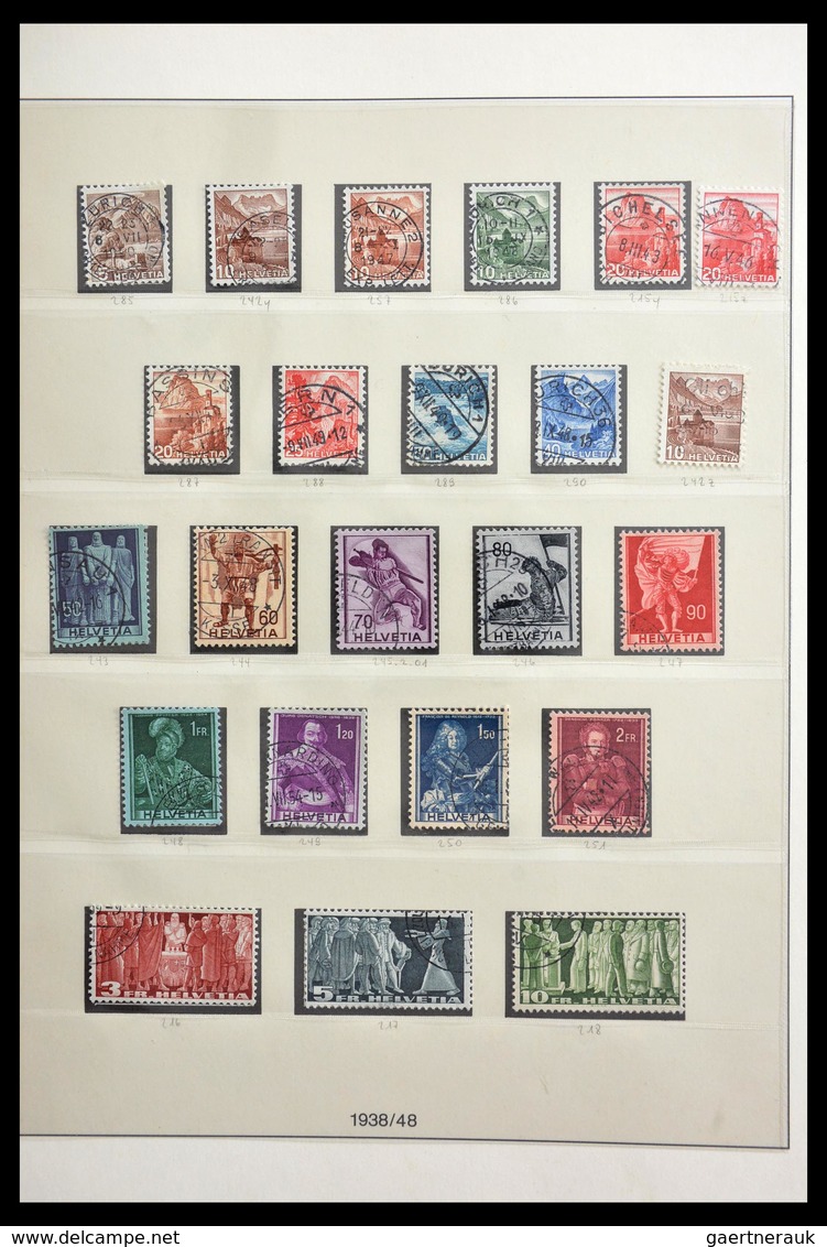 Schweiz: 1854-2002: Very extensive, partly specialised, mostly cancelled collection Switzerland 1854