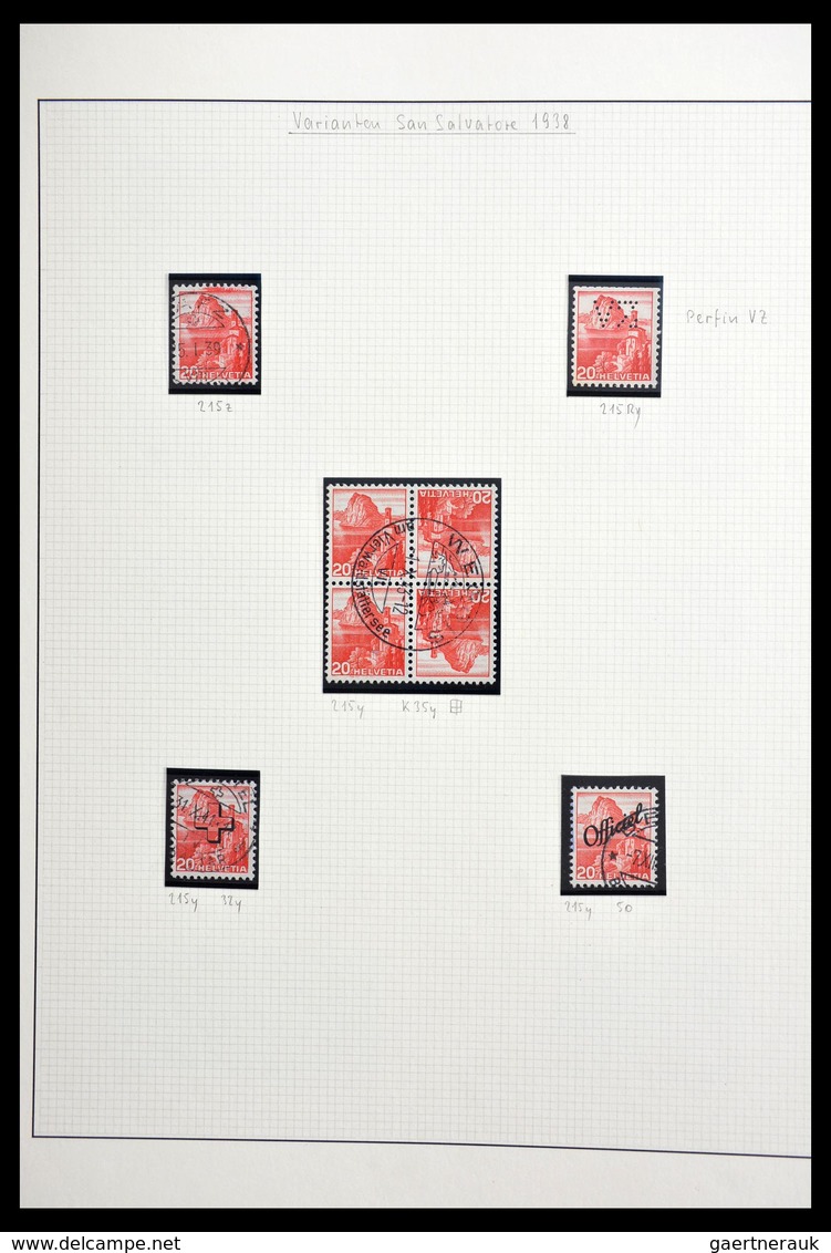 Schweiz: 1854-2002: Very extensive, partly specialised, mostly cancelled collection Switzerland 1854