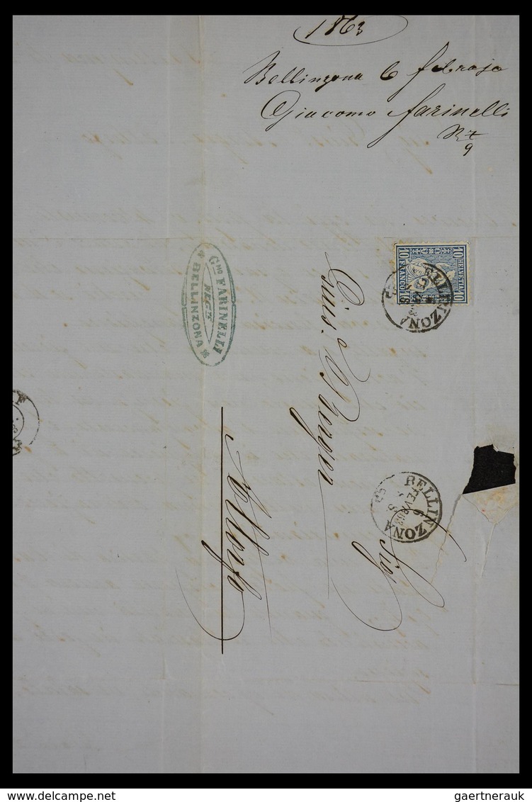 Schweiz: 1862-1881: Part Of Family Archive Of Over 650! Covers With Contents, All Sent To Joseph Ber - Lotes/Colecciones