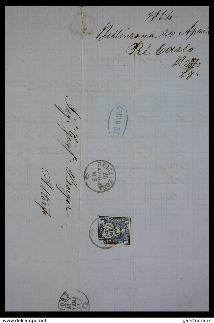 Schweiz: 1862-1881: Part Of Family Archive Of Over 650! Covers With Contents, All Sent To Joseph Ber - Lotes/Colecciones