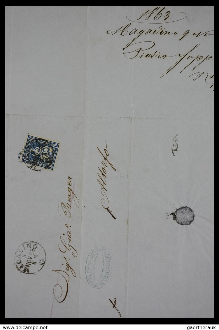 Schweiz: 1862-1881: Part of family archive of over 650! covers with contents, all sent to Joseph Ber