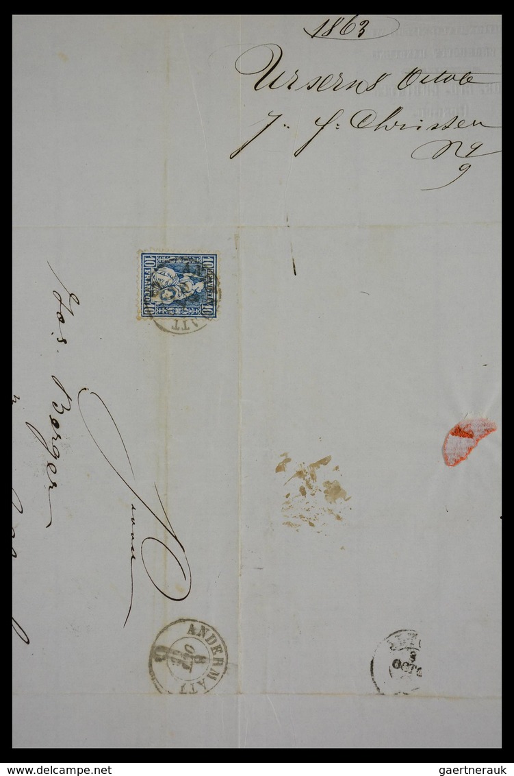 Schweiz: 1862-1881: Part of family archive of over 650! covers with contents, all sent to Joseph Ber