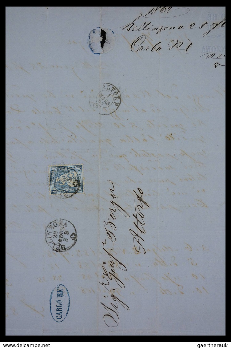 Schweiz: 1862-1881: Part of family archive of over 650! covers with contents, all sent to Joseph Ber