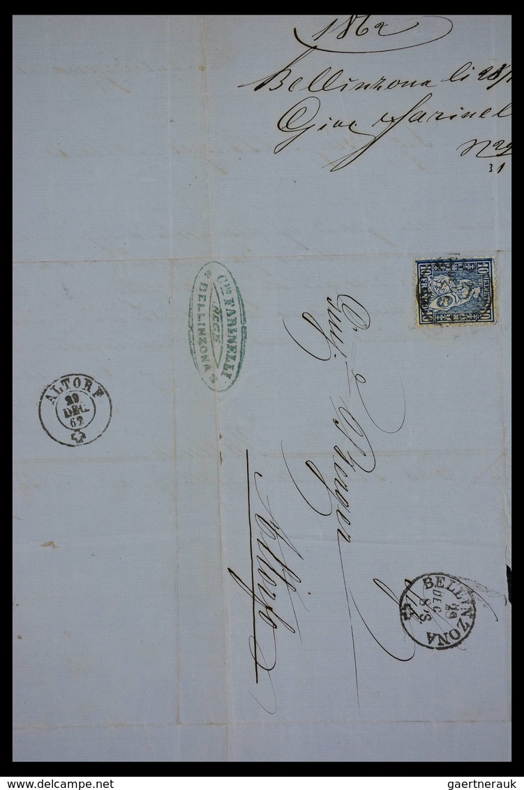 Schweiz: 1862-1881: Part of family archive of over 650! covers with contents, all sent to Joseph Ber