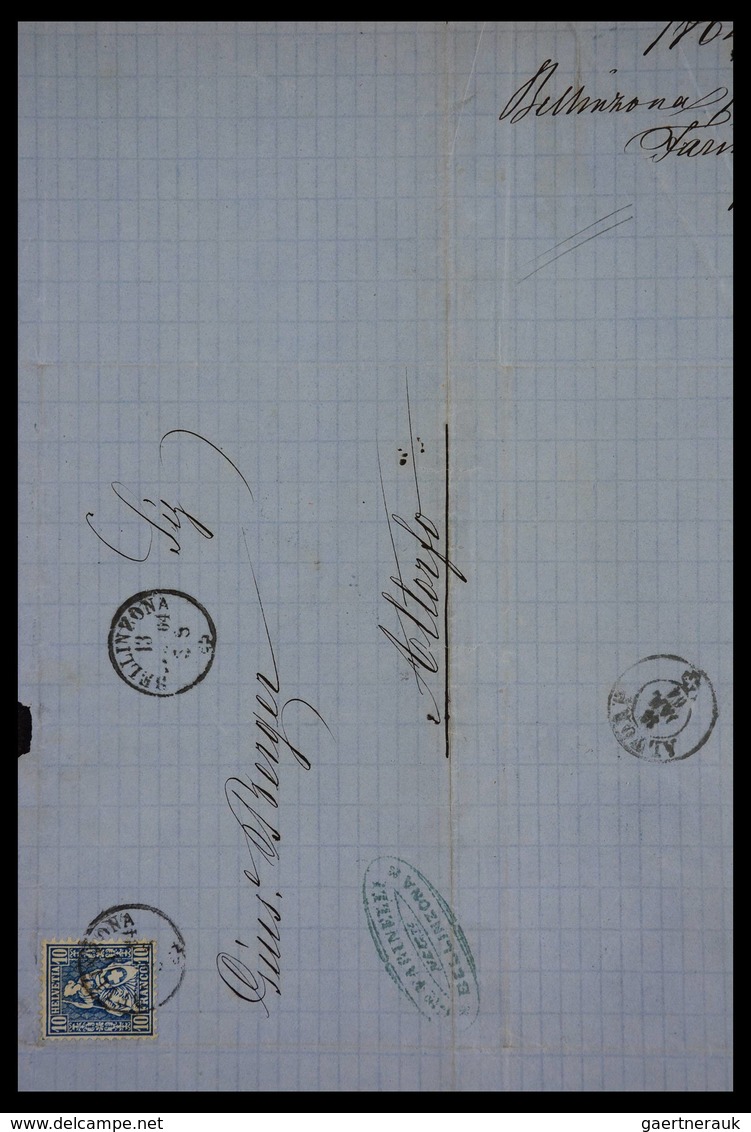 Schweiz: 1862-1881: Part of family archive of over 650! covers with contents, all sent to Joseph Ber