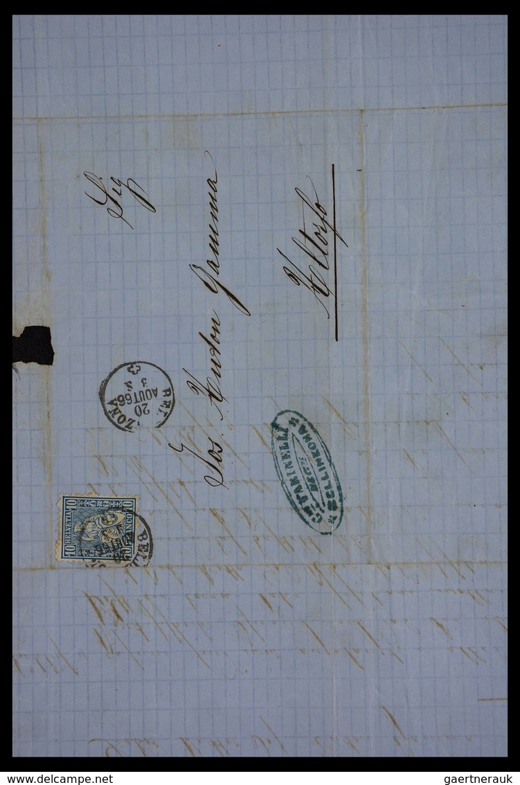 Schweiz: 1862-1881: Part of family archive of over 650! covers with contents, all sent to Joseph Ber