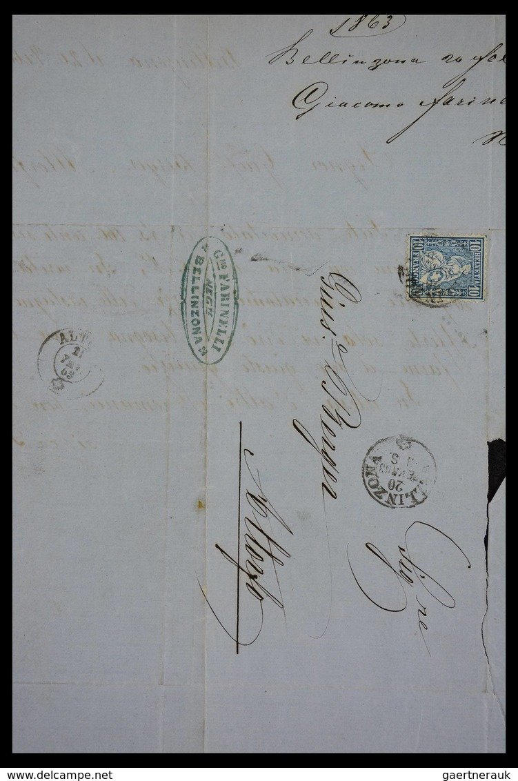 Schweiz: 1862-1881: Part of family archive of over 650! covers with contents, all sent to Joseph Ber