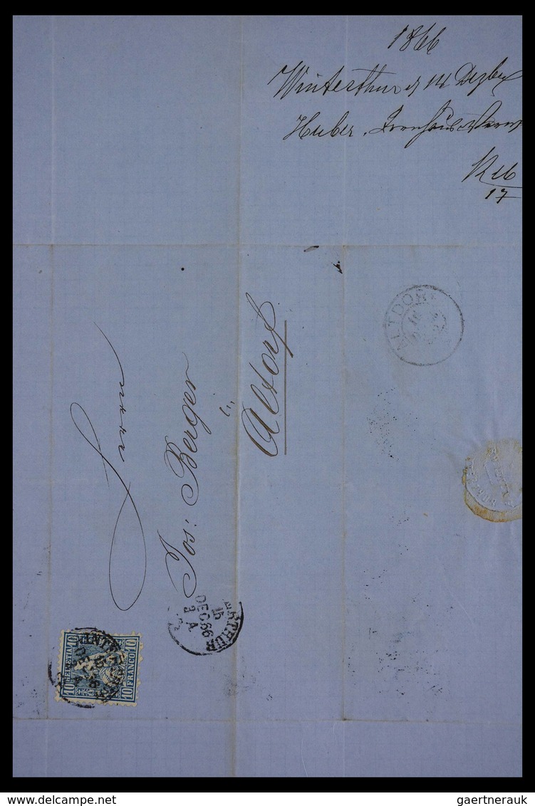 Schweiz: 1862-1881: Part of family archive of over 650! covers with contents, all sent to Joseph Ber