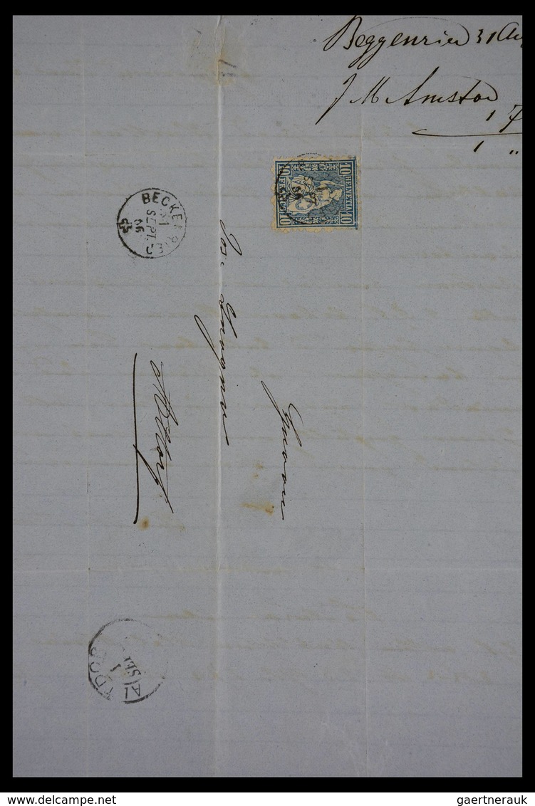 Schweiz: 1862-1881: Part of family archive of over 650! covers with contents, all sent to Joseph Ber