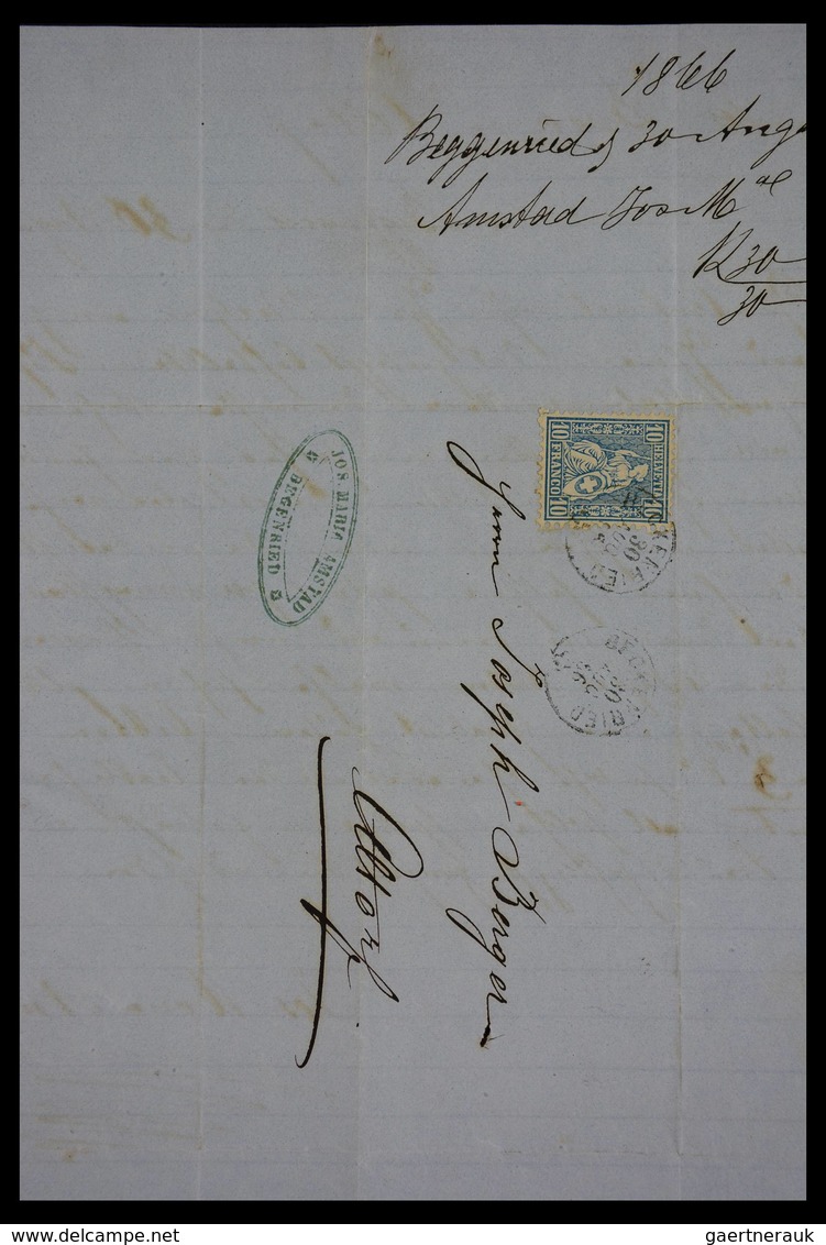 Schweiz: 1862-1881: Part of family archive of over 650! covers with contents, all sent to Joseph Ber