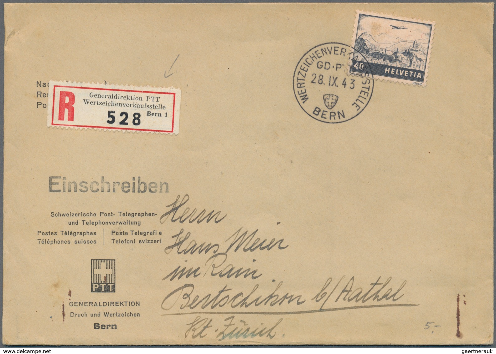 Schweiz: 1940/2000 (ca.), Vielseitiger Bestand Von Geschätzt über 800 (meist Bedarfs-)Briefen Und Ka - Sammlungen