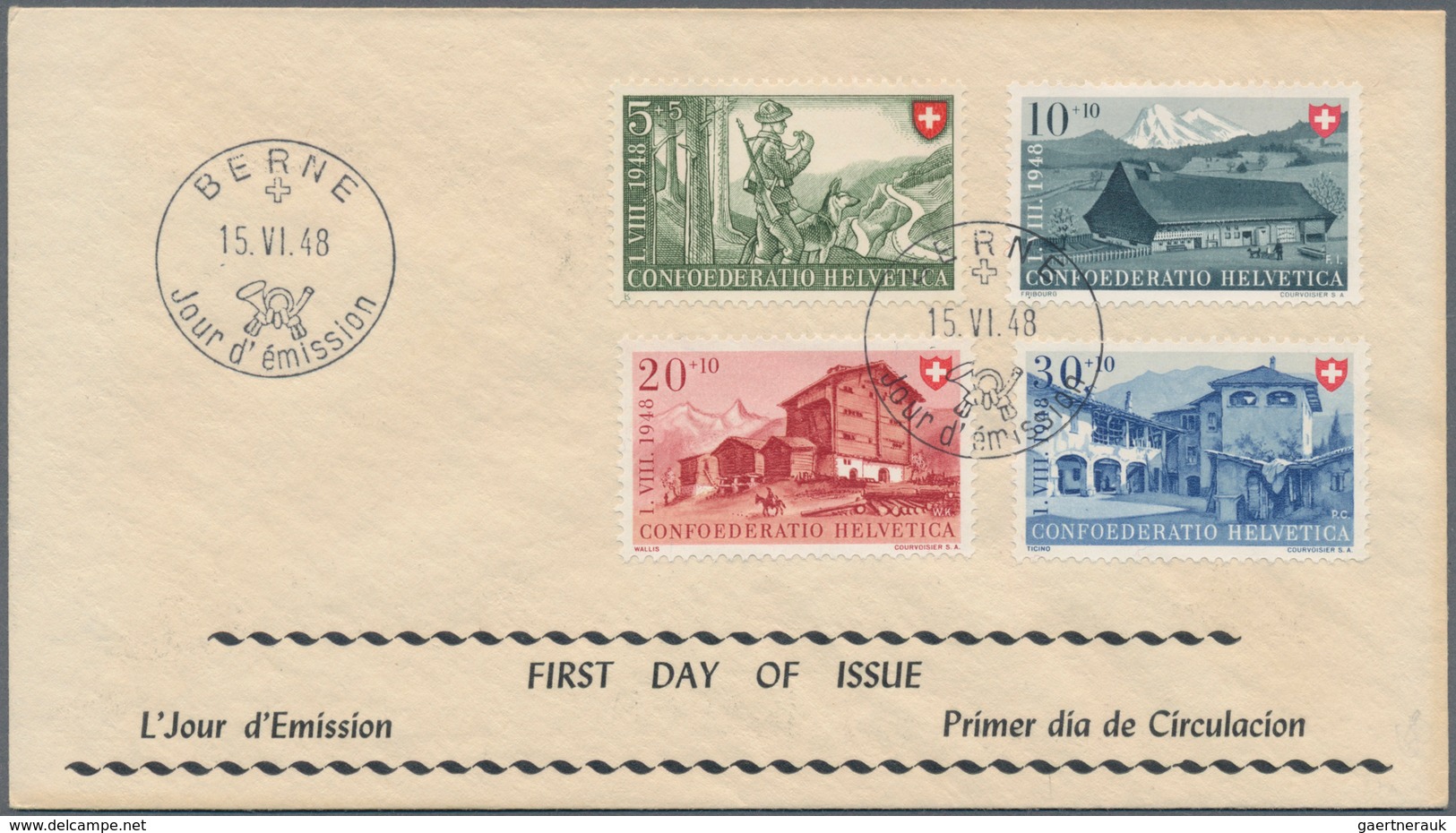 Schweiz: 1946/1954, Partie Von 30 Belegen, Meist FDCs, Dabei Bessere Stücke Und Insbesondere Schöner - Sammlungen