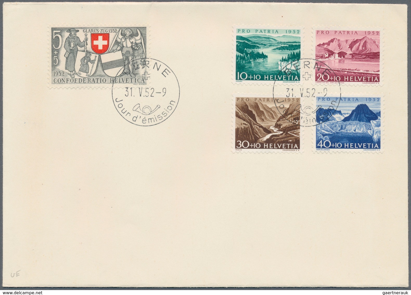 Schweiz: 1946/1954, Partie von 30 Belegen, meist FDCs, dabei bessere Stücke und insbesondere schöner