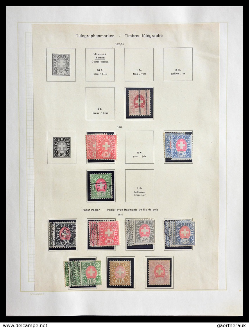 Schweiz - Nebengebiete: 1871-1980: Very nice MNH, mint hinged and used collection back of the book o