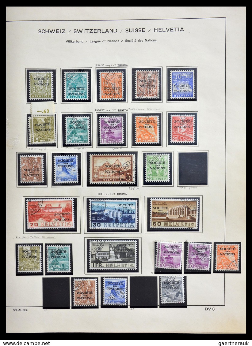 Schweiz - Nebengebiete: 1871-1980: Very nice MNH, mint hinged and used collection back of the book o