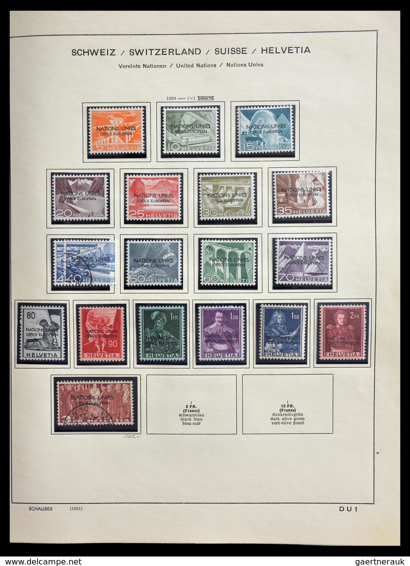 Schweiz - Nebengebiete: 1871-1980: Very nice MNH, mint hinged and used collection back of the book o