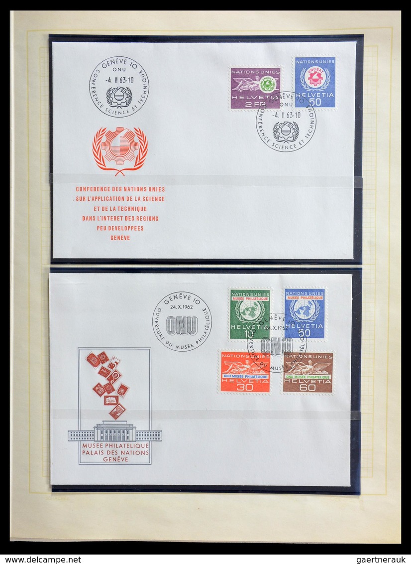 Schweiz - Nebengebiete: 1871-1980: Very nice MNH, mint hinged and used collection back of the book o