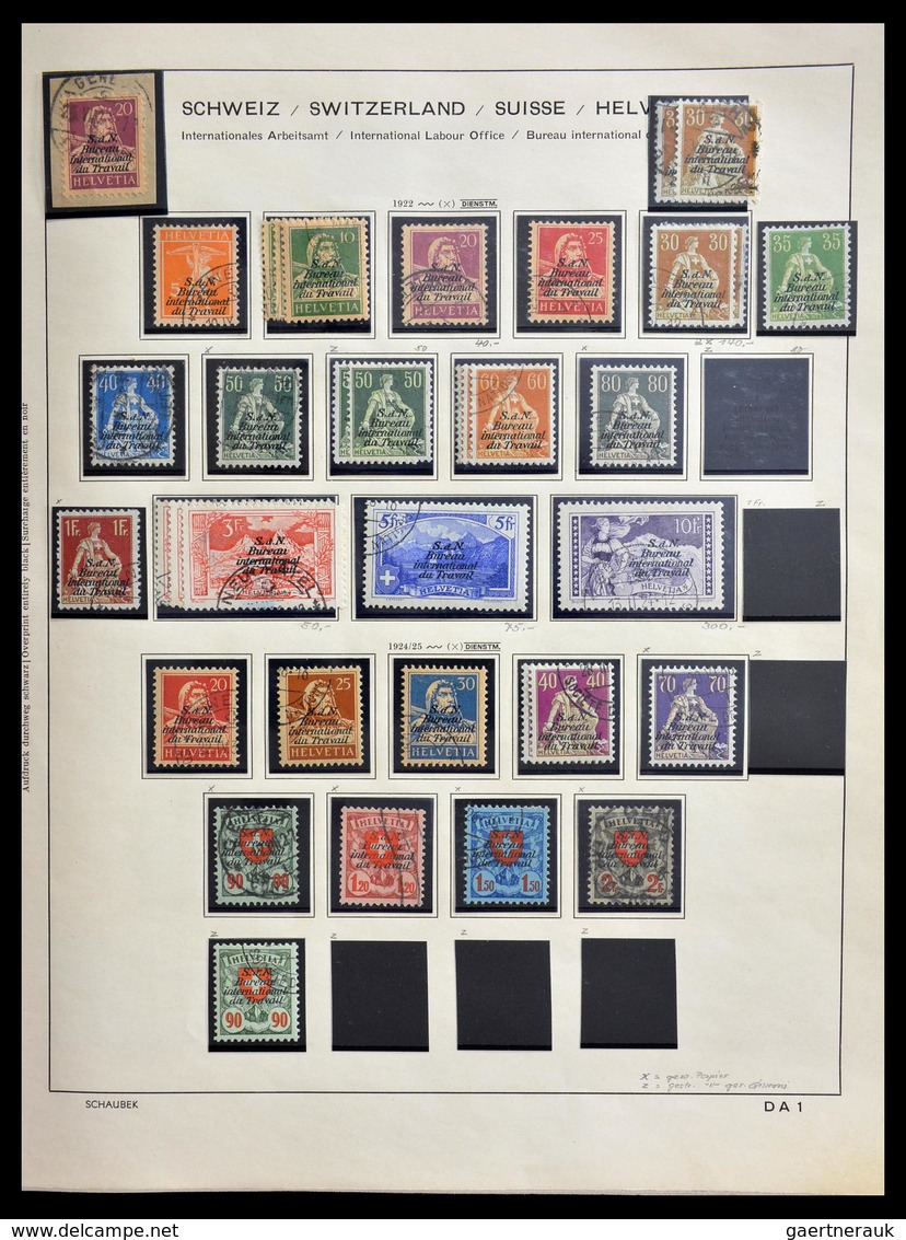 Schweiz - Nebengebiete: 1871-1980: Very nice MNH, mint hinged and used collection back of the book o