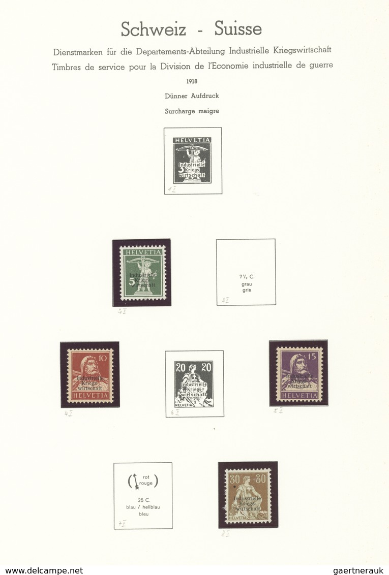 Schweiz - Portomarken: 1878/1950, Vielseitige Sammlung Meist Der Portomarken Sowie Noch Dienst IKW/B - Portomarken