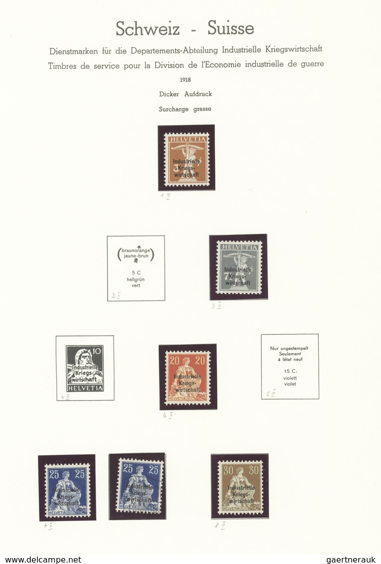 Schweiz - Portomarken: 1878/1950, Vielseitige Sammlung Meist Der Portomarken Sowie Noch Dienst IKW/B - Portomarken