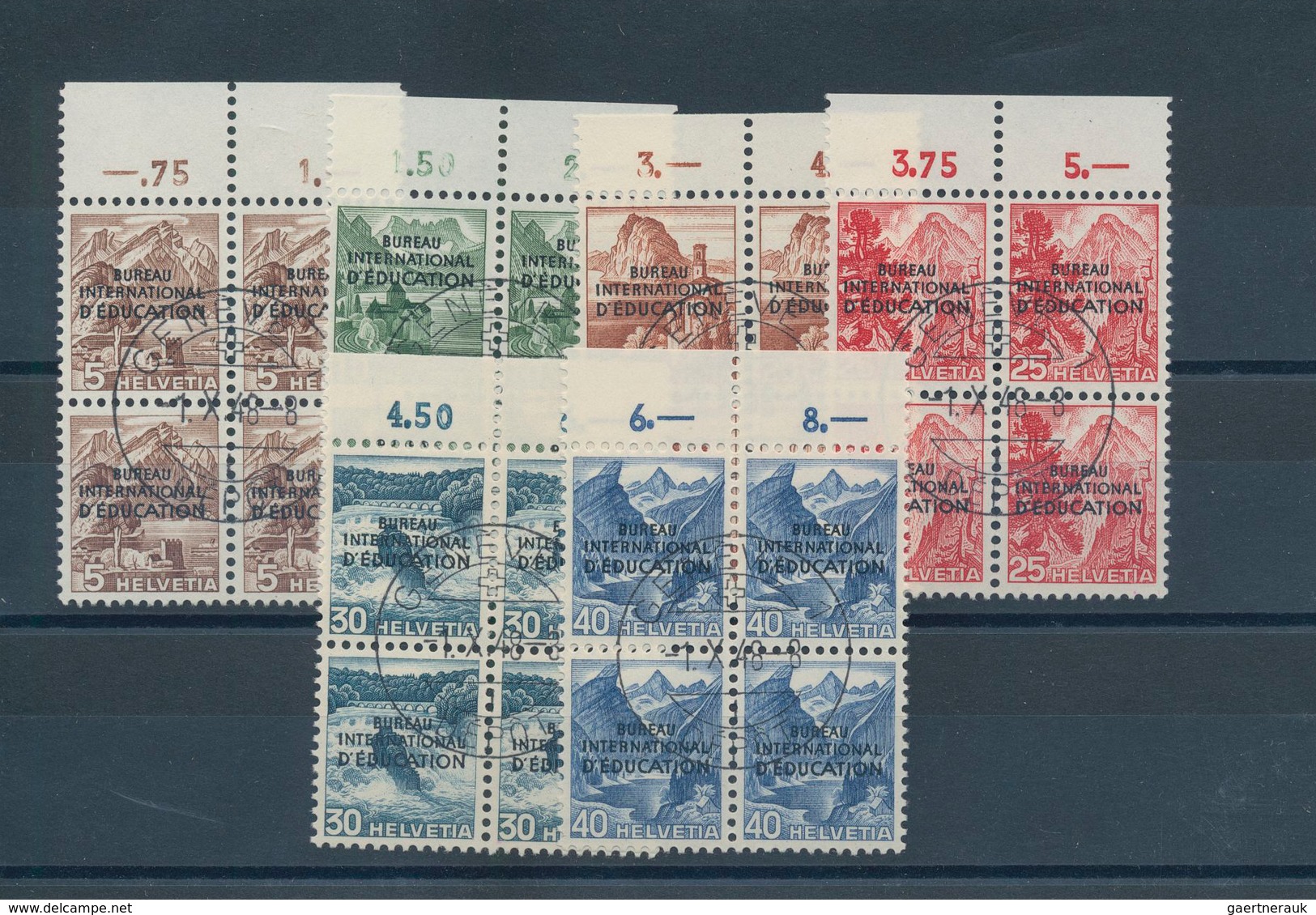 Schweiz - Internationale Organisationen: 1922/1944, saubere Steckkartenpartie mit meist Ausgaben SDN