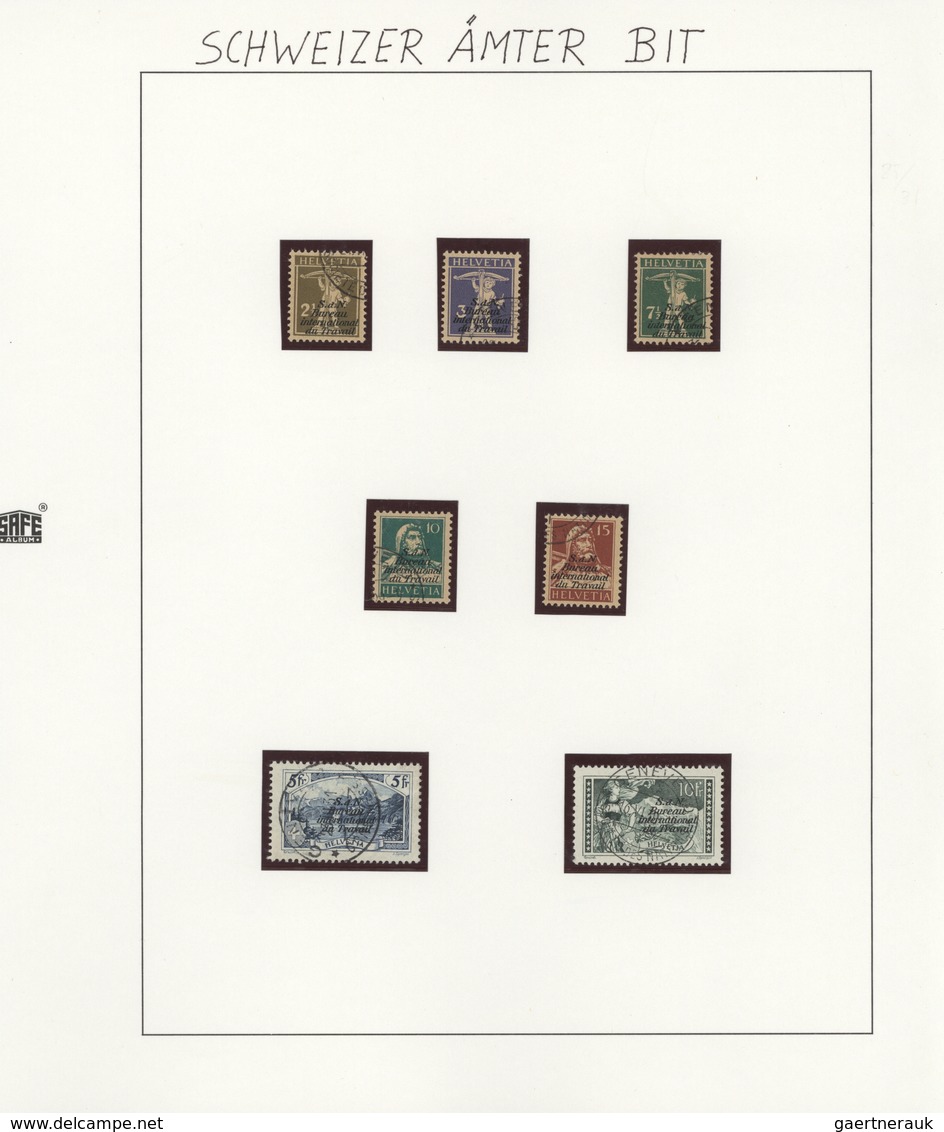 Schweiz - Internationale Organisationen: 1922/1999, Saubere Sammlung Im Safe-Ringbinder, Anfangs Ges - Sonstige & Ohne Zuordnung