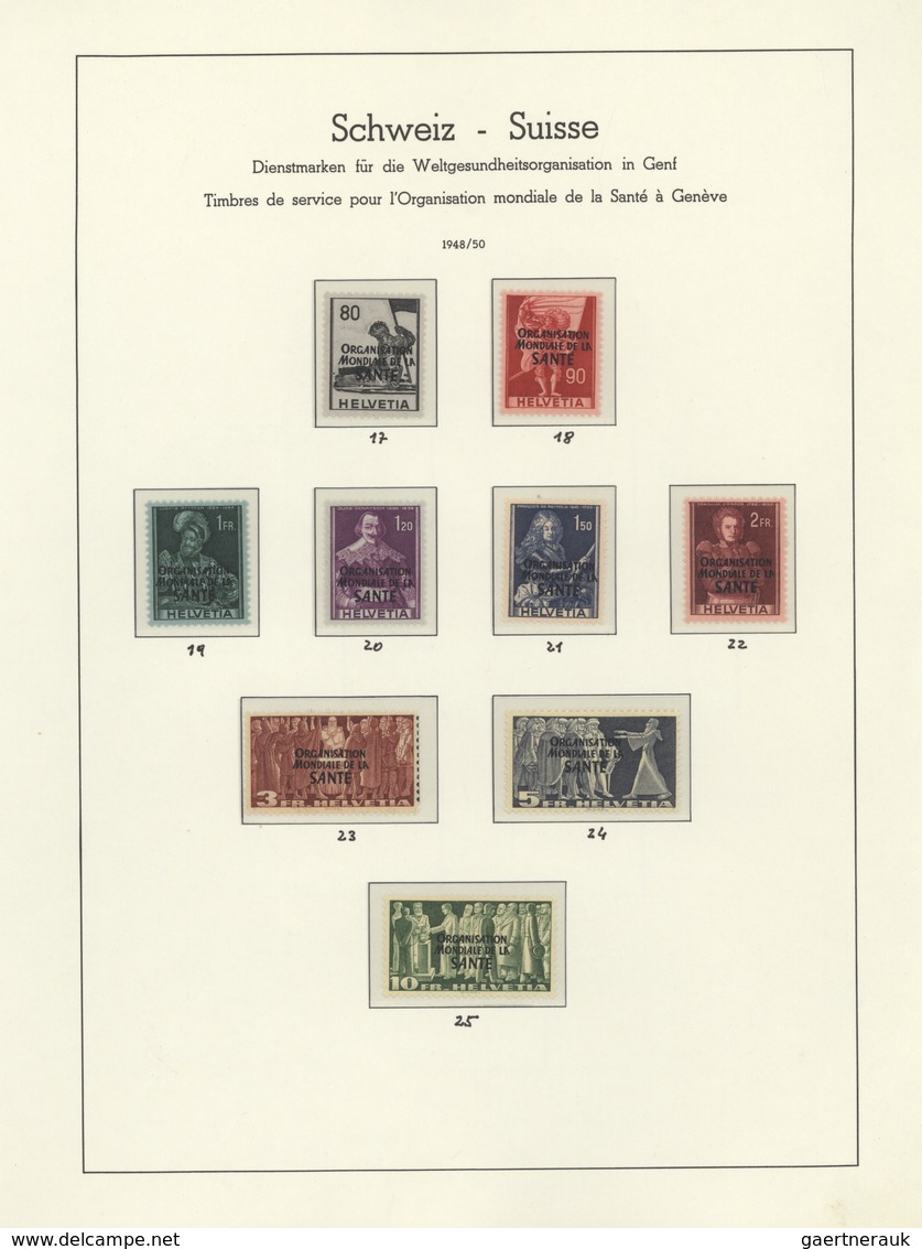 Schweiz - Internationale Organisationen: 1935/1999, Postfrische Und Teils Auch Ungebrauchte Sammlung - Sonstige & Ohne Zuordnung