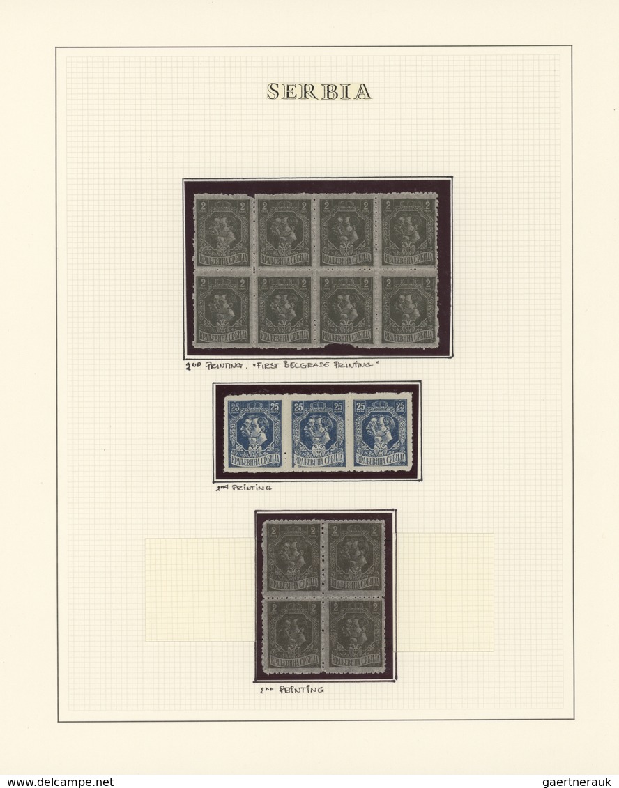 Serbien: 1918/1920, King Peter I./Crown Prince Alexander, Specialised Collection Of Apprx. 144 Stamp - Serbien