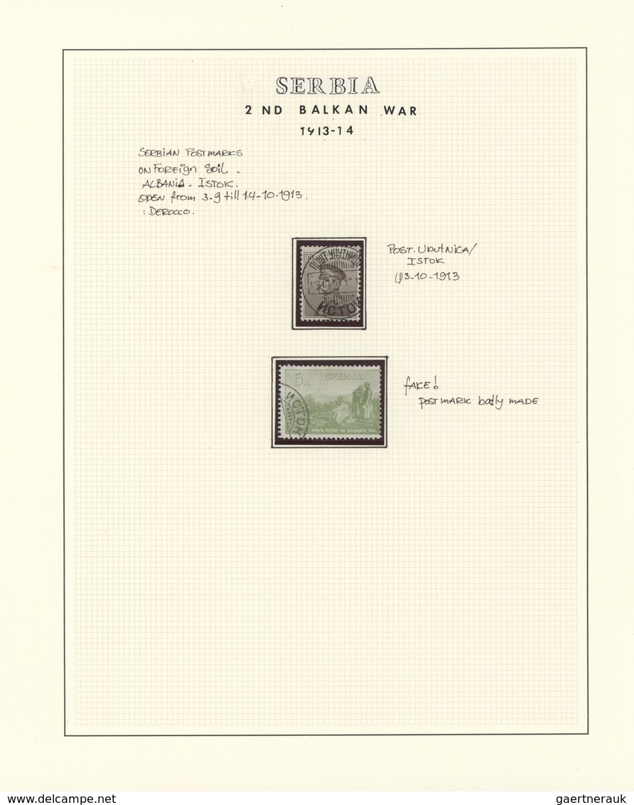 Serbien - Besonderheiten: 1878/1914, Balkan Wars, Group Of Ten Entires Relating To Serbian-Turkish W - Serbien