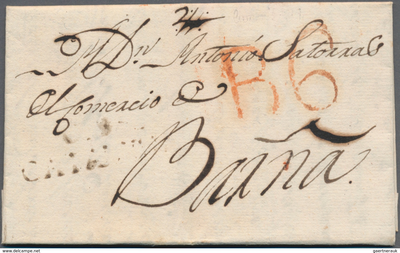 Spanien - Vorphilatelie: 1740/1857 (ca.), Catalonia, Collection Of Apprx. 64 Letters, Showing Nice R - ...-1850 Vorphilatelie