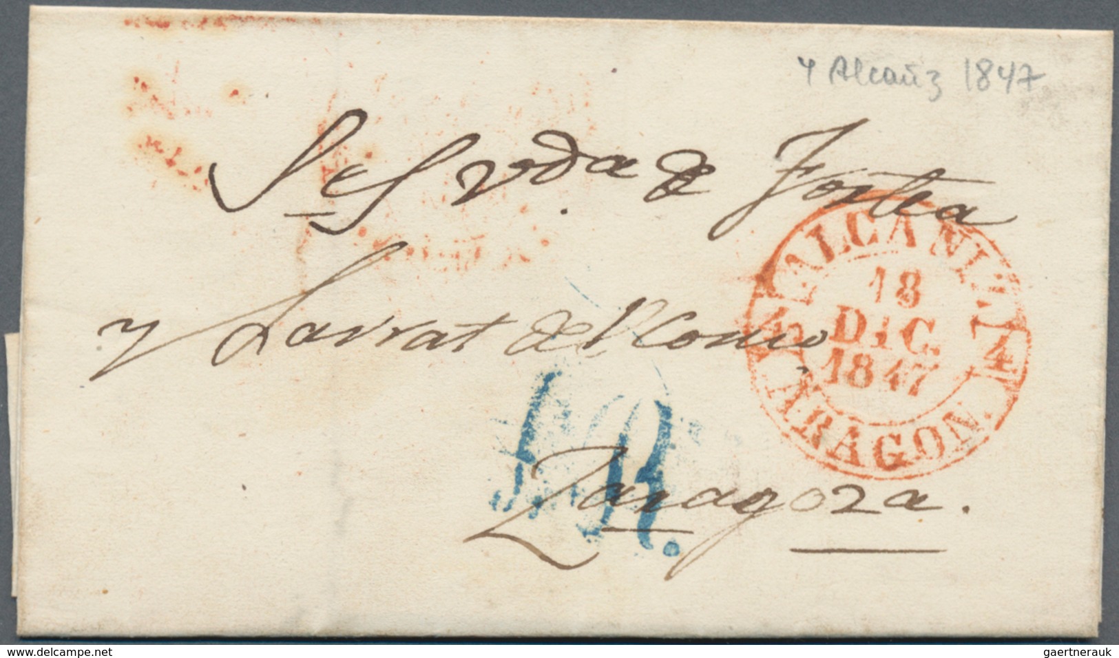 Spanien - Vorphilatelie: 1800/1850, Collection Of Ca. 49 Folded Letters Exclusively From The Provinc - ...-1850 Prephilately