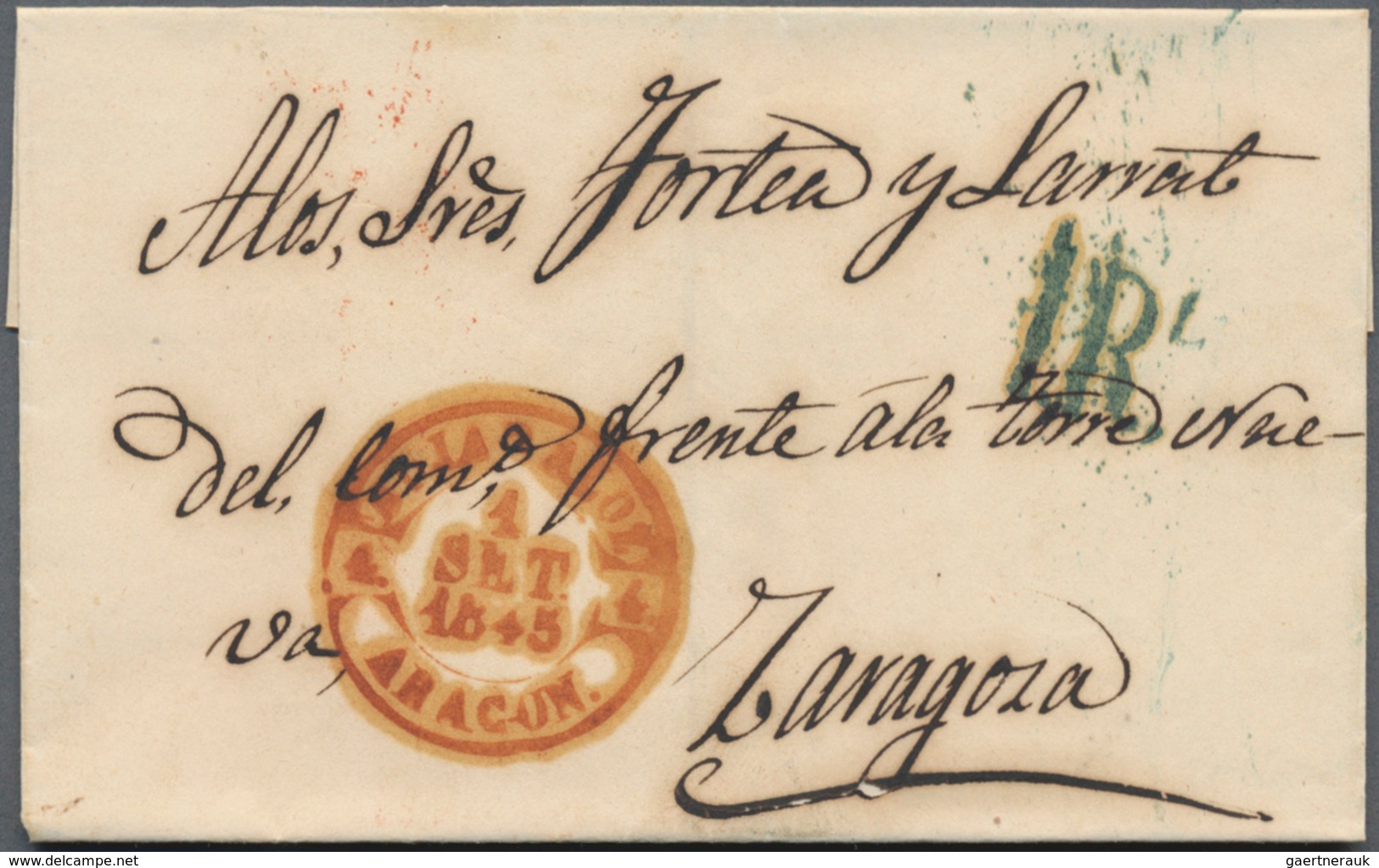 Spanien - Vorphilatelie: 1800/1850, Collection Of Ca. 49 Folded Letters Exclusively From The Provinc - ...-1850 Prephilately