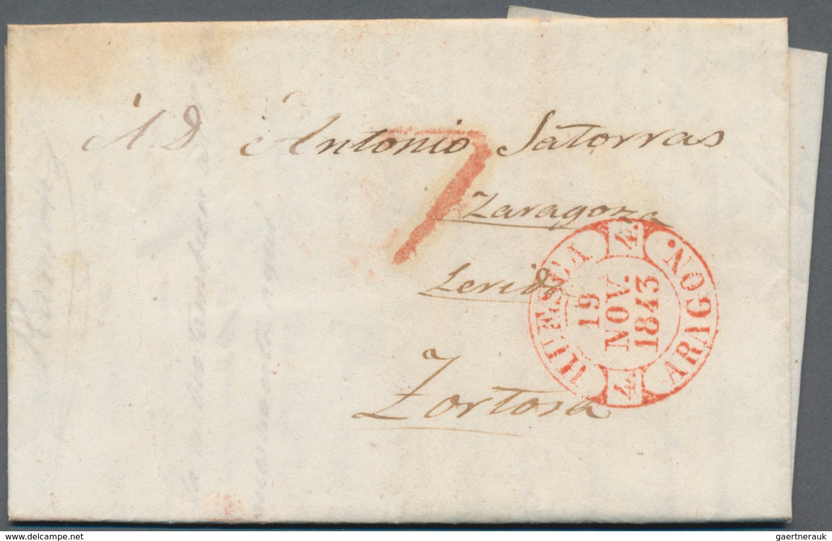 Spanien - Vorphilatelie: 1800/1850, Collection Of Ca. 49 Folded Letters Exclusively From The Provinc - ...-1850 Prephilately