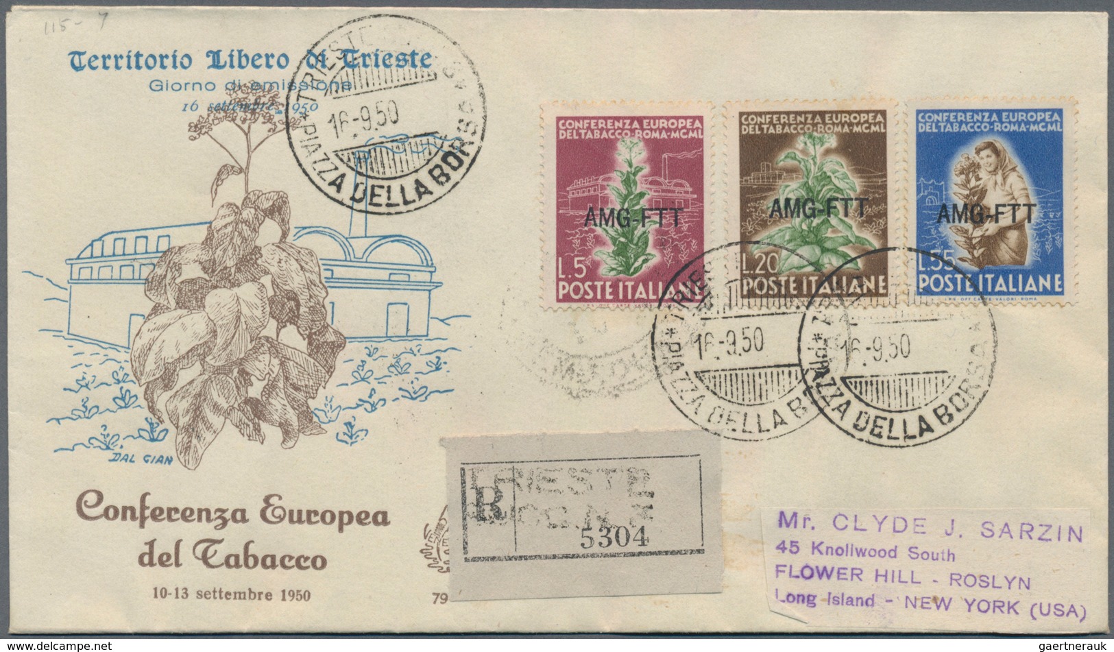 Triest - Zone A: 1947/1953, Collection Of 48 F.d.c. Incl. Better Pieces Like 1947/1948 Overprints, A - Usati