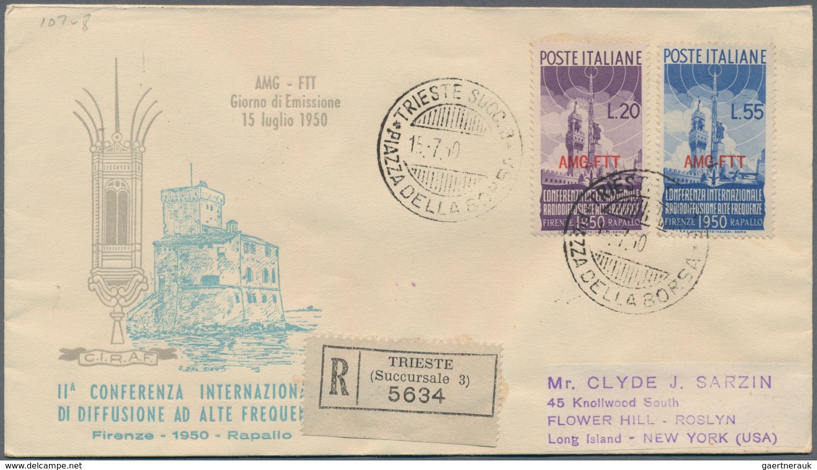 Triest - Zone A: 1947/1953, Collection Of 48 F.d.c. Incl. Better Pieces Like 1947/1948 Overprints, A - Usati