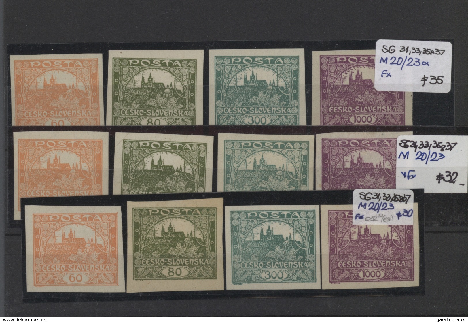 Tschechoslowakei: 1918/1992, Mint And Used Holding On Stockcards And In One Stockbook, From Hradacan - Covers & Documents