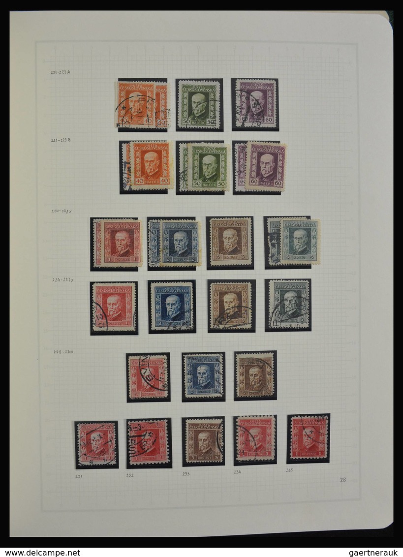 Tschechoslowakei: 1918-1992: Very extensive, MNH, mint hinged and used collection Czechoslovakia 191