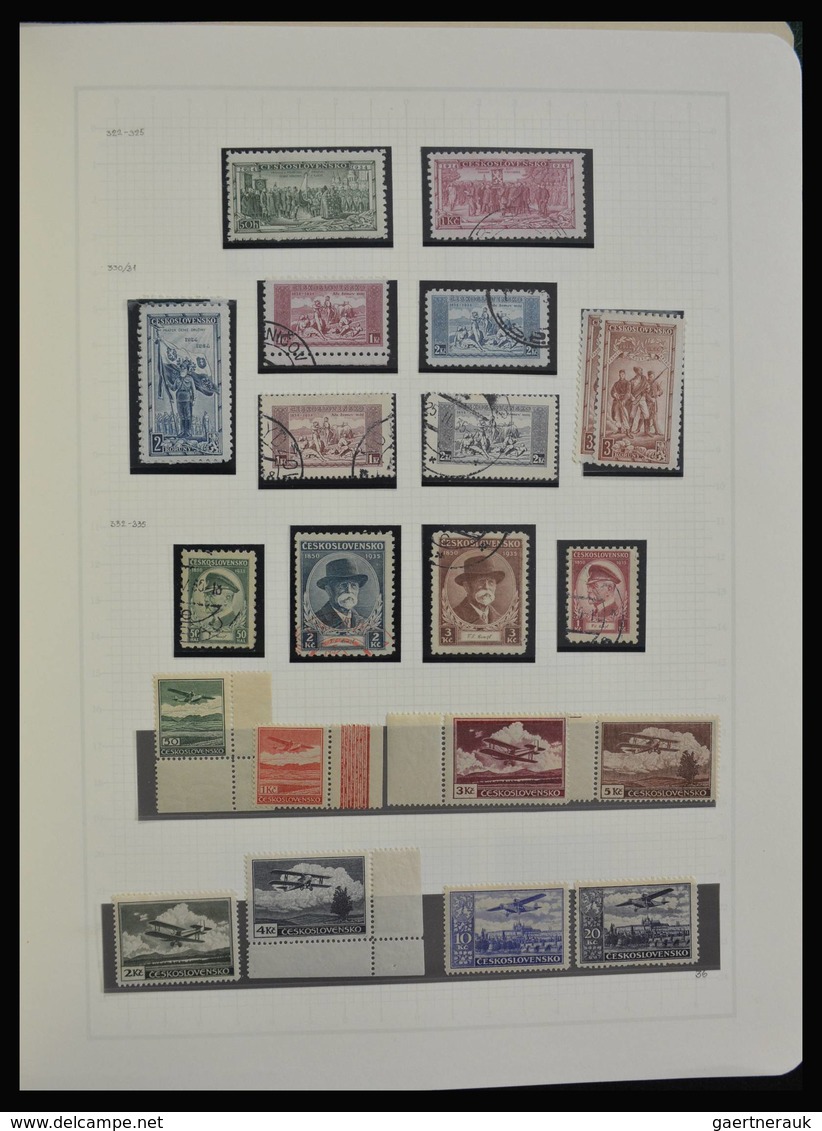 Tschechoslowakei: 1918-1992: Very extensive, MNH, mint hinged and used collection Czechoslovakia 191