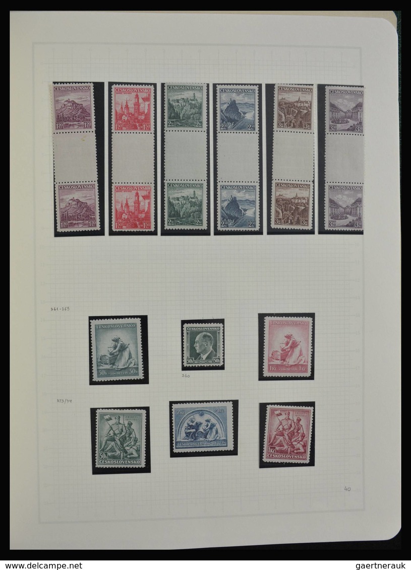 Tschechoslowakei: 1918-1992: Very extensive, MNH, mint hinged and used collection Czechoslovakia 191