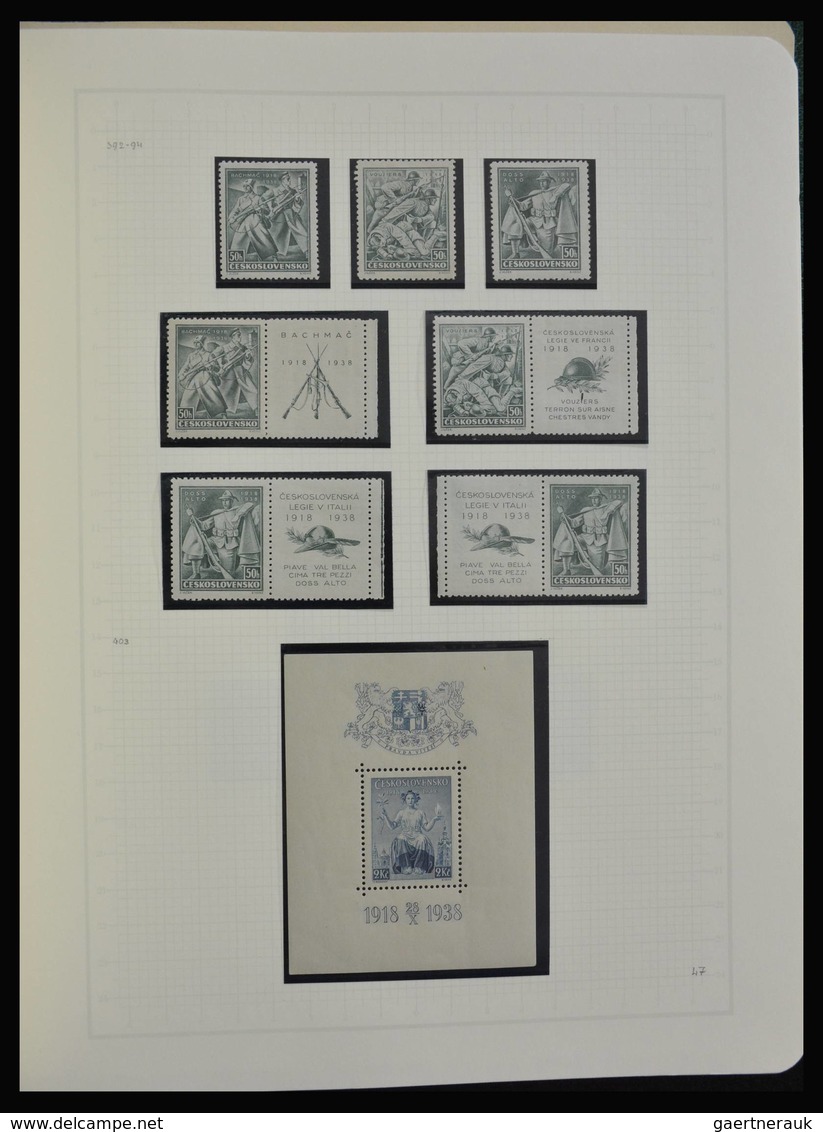 Tschechoslowakei: 1918-1992: Very extensive, MNH, mint hinged and used collection Czechoslovakia 191