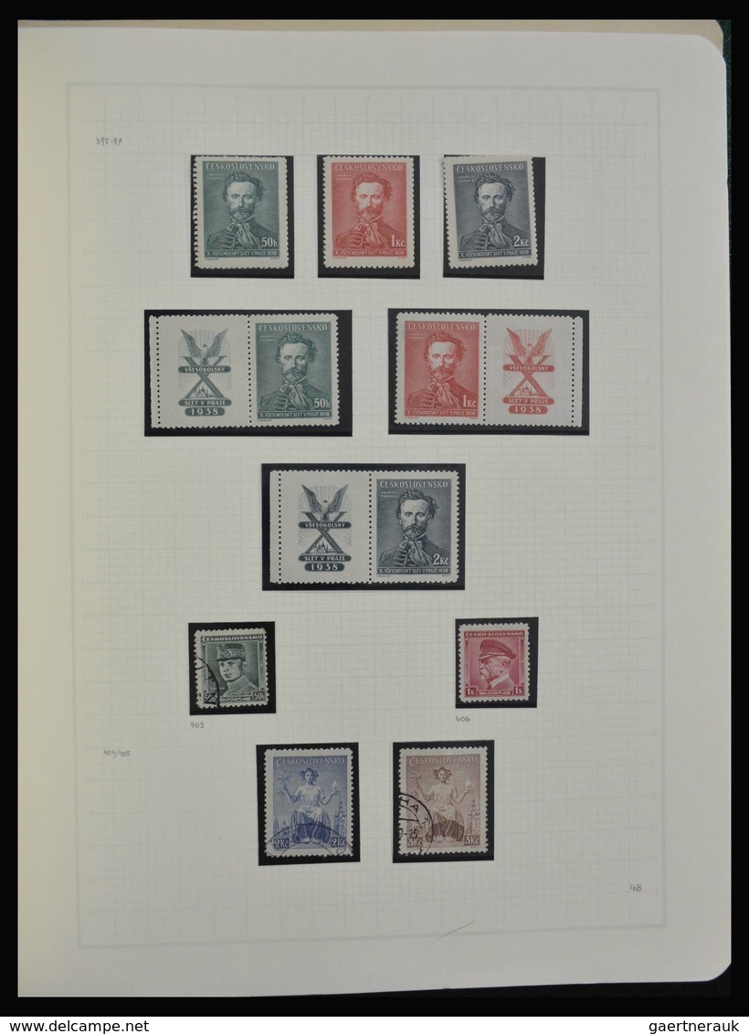 Tschechoslowakei: 1918-1992: Very extensive, MNH, mint hinged and used collection Czechoslovakia 191